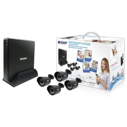 KGUARD MARS HOME NVR COMBO KIT 4 CHANNEL WITH 4 CAMS 4TB HDD