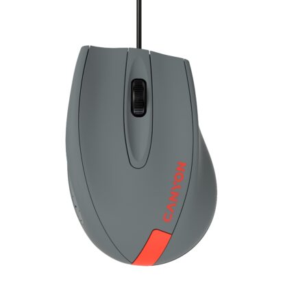 CANYON Wired Mouse Dark Grey/Red