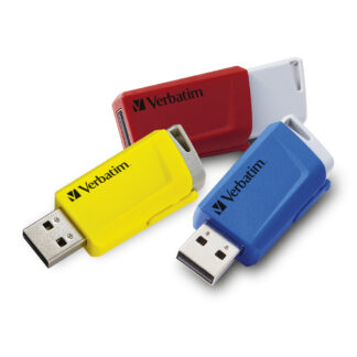 Verbatim USB Drive 3.0 Store 'N' Click 3X16GB R/B/Y 3.2 Gen1