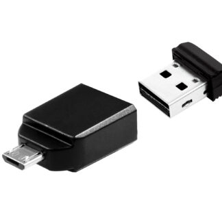 Verbatim Nano - USB 2.0 Drive Drive con Adattatore Micro USB da 32 GB - Black