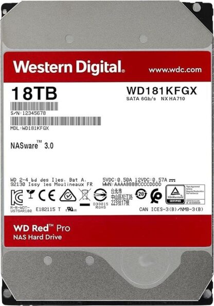 Western Digital WD181KFGX / 18 TB/ Red Pro