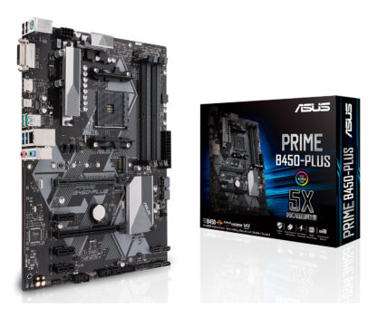 ASUS Mainboard PRIME B450-PLUS - ATX - Socket AM4 - AMD B450