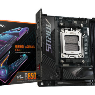 GIGABYTE B850I AORUS PRO Motherboard - AMD Ryzen 9000 Series CPUs, 8+2+1 Phases Digital VRM, up to 8400MHz DDR5 (OC), 1xPCIe 5.0 + 1xPCIe 4.0 M.2, 2.5LAN, WIFI 7, USB 3.2 Gen 2