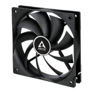 Arctic F12 12cm PWM PST Case Fan w/ Cable Splitter, Black, Fluid Dynamic, 230-1350 RPM