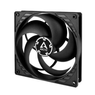 Arctic P14 14cm Pressure Optimised PWM PST Case Fan w/ Cable Splitter for Continuous Operation, Black, Dual Ball Bearing, 200-1700 RPM