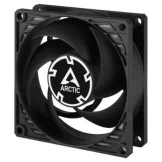 Arctic P8 8cm Pressure Optimised PWM PST Case Fan w/ Cable Splitter, Black, Fluid Dynamic, 200-3000 RPM