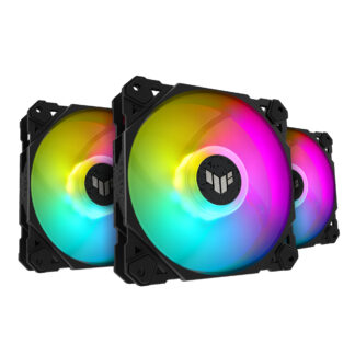 Asus TUF Gaming TF120 ARGB 12cm PWM Case Fans (3 Pack), Fluid Dynamic Bearing, Double-layer LED Array, Up to 1900 RPM, ARGB Hub included