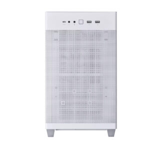 Asus Prime AP201 Gaming Case, Micro ATX, Quasi-Filter Mesh, USB-C, Tool-free Panels, 338mm GPU & 360mm Radiator Support, White
