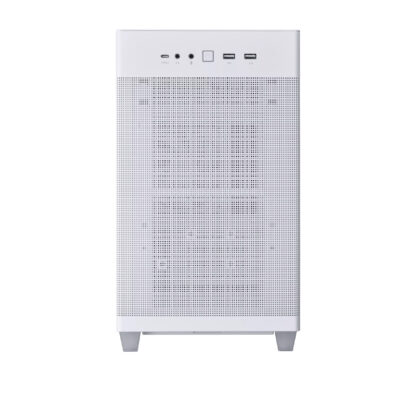 Asus Prime AP201 Gaming Case, Micro ATX, Quasi-Filter Mesh, USB-C, Tool-free Panels, 338mm GPU & 360mm Radiator Support, White