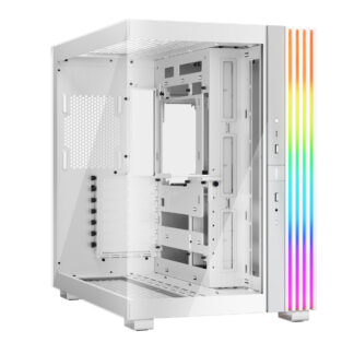 Be Quiet! Light Base 600 DX ARGB Gaming Case w/ Glass Front & Side, ATX, Invertible, 1.33M ARGB Strip & Controller, USB-C, Asus BTF Compatible, White