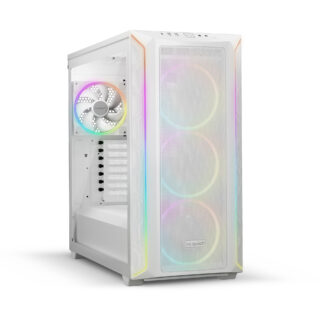 Be Quiet! Shadow Base 800 FX RGB Gaming Case w/ Glass Window, E-ATX, ARGB Front Strips & Controller, 4x ARGB Fans & Hub, Mesh Airflow, USB-C, White