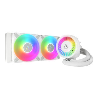 Arctic Liquid Freezer III A-RGB 240mm Liquid CPU Cooler, P12 PWM PST ARGB Fans & ARGB PWM Controlled Pump, White