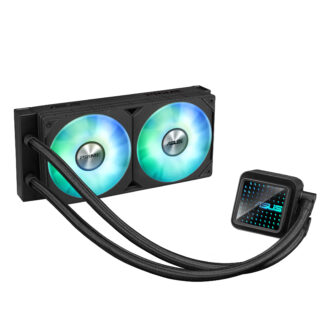 Asus PRIME LC 240 ARGB 240mm Liquid CPU Cooler, ARGB Fans, Customisable Infinity Mirror Lenses