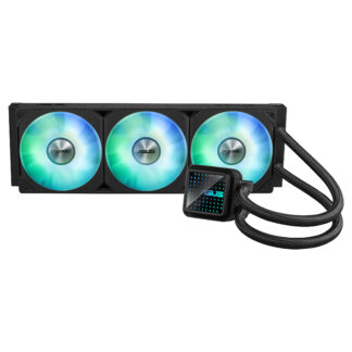 Asus PRIME LC 360 ARGB 360mm Liquid CPU Cooler, ARGB Fans, Customisable Infinity Mirror Lenses