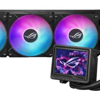 Asus ROG Ryujin III 360 ARGB Extreme 360mm Liquid CPU Cooler, 3x Enhanced Magnetic ROG ARGB Fans, Upgraded Customisable 3.5" LCD Display, Black
