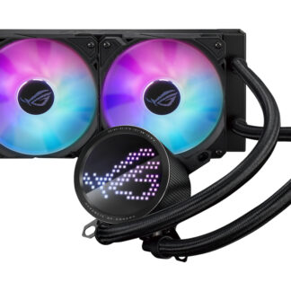 Asus ROG Ryuo III 240 ARGB 240mm Liquid CPU Cooler, 8th Gen Asetek Pump, 2 x ARGB Fans, Anime Matrix LED Display