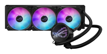 Asus ROG Ryuo III 360 ARGB 360mm Liquid CPU Cooler, 8th Gen Asetek Pump, 3 x ARGB Fans, Anime Matrix LED Display