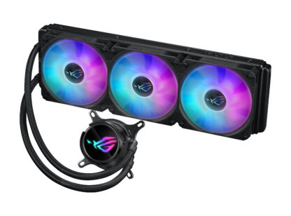 Asus ROG STRIX LC III 360 ARGB Liquid CPU Cooler, 360mm, 7th Gen v2 Asetek Pump, ARGB Fans, Rotatable Water Block