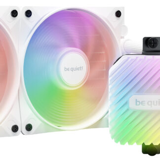 Be Quiet! Light Loop 240mm ARGB Liquid CPU Cooler, 2x Light Wings LX PWM Fans, ARGB Cooling Block, ARGB-PWM-Hub, White