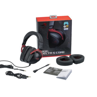 Asus ROG DELTA S Core Gaming Headset, Hi-Res, 3.5mm Jack, Boom Mic, Lightweight, PS5 Compatible