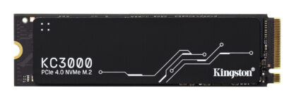 Kingston 1TB KC3000 M.2 NVMe Gen4 SSD, M.2 2280, PCIe4, 3D TLC NAND, R/W 7000/6000 MB/s, 900K/1M IOPS, Aluminium Heatspreader