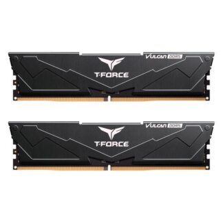 Team T-Force Vulcan 32GB Kit (2 x 16GB), DDR5, 5600MHz (PC5-44800), CL38, ECC, AMD EXPO & Intel XMP 3.0, PMIC, DIMM Memory, Black