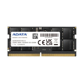 ADATA Premier 16GB, DDR5, 4800MHz (PC5-38400), CL40, 1.1V, ECC, SODIMM Memory