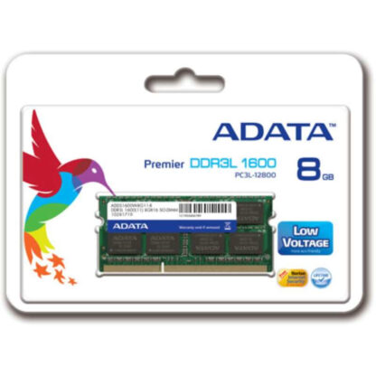 ADATA Premier 8GB, DDR3L, 1600MHz (PC3-12800), CL11, SODIMM Memory *Low Voltage 1.35V*