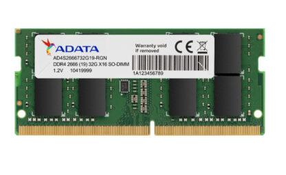 ADATA Premier 8GB, DDR4, 2666MHz (PC4-21300), CL19, SODIMM Memory, 1024x8