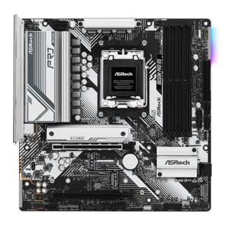 Asrock B650M PRO RS, AMD B650, AM5, Micro ATX, 4 DDR5, HDMI, DP, 2.5G LAN, PCIe4, RGB, 3x M.2