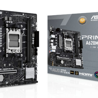 Asus PRIME A620M-E-CSM - Corporate Stable Model, AMD A620, AM5, Micro ATX, 2 DDR5, VGA, HDMI, DP, GB LAN, PCIe4, 1x M.2