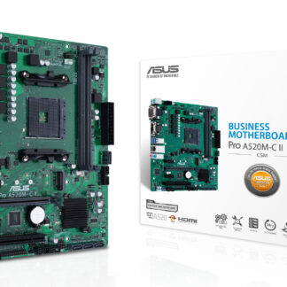 Asus PRO A520M-C II/CSM - Corporate Stable Model, AMD A520, AM4, Micro ATX, 2 DDR4, VGA, DVI, HDMI, DP,  1x M.2