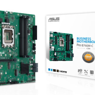 Asus PRO B760M-C-CSM - Corporate Stable Model, Intel B760, 1700, Micro ATX, 4 DDR5, VGA, HDMI, 2 DP, GB LAN, PCIe4, 2x M.2