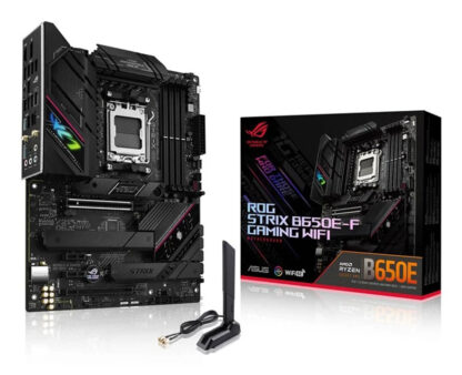 Asus ROG STRIX B650E-F GAMING WIFI, AMD B650, AM5, ATX, 4 DDR5, HDMI, DP, Wi-Fi 6, 2.5G LAN, PCIe5, RGB, 3x M.2