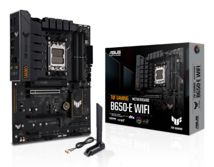 Asus TUF GAMING B650-E WIFI, AMD B650, AM5, ATX, 4 DDR5, HDMI, DP, Wi-Fi 6E, 2.5G LAN, PCIe4, 3x M.2