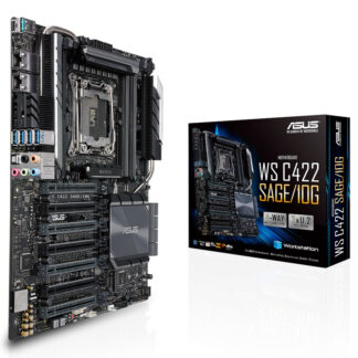 Asus WS C422 SAGE/10G, Workstation, Intel C422, 2066, CEB, SLI/XFire, Dual 10G LAN, VRM Heatsink, M.2