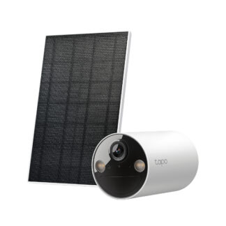 TP-LINK (TAPO C410 KIT) Smart Battery-Powered 2K Outdoor Security Camera & Solar Panel, 6400mAh Battery, Colour Night Vision, AI Detection, Alarms, 2-Way Audio, No Hub Required