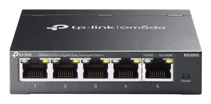 TP-LINK (ES205G) Omada 5-Port Gigabit Easy Managed Switch, 5x GB Ports, Metal Casing