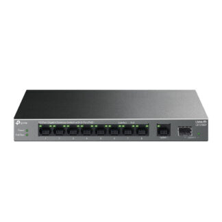 TP-LINK (LS1210GP) 10-Port Gigabit Desktop LiteWave Switch with 8-Port PoE+, GB SFP Port
