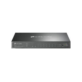 TP-LINK (SG2210P) JetStream 10-Port Gigabit Smart Switch with 8-Port PoE+, 2 SFP Ports, Desktop/Wall Mount