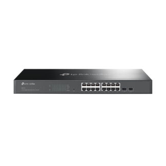 TP-LINK (SG2218) JetStream 16-Port Gigabit Smart Switch with 2 SFP Slots, L2/L3/L4 QoS, Fanless, Rackmountable