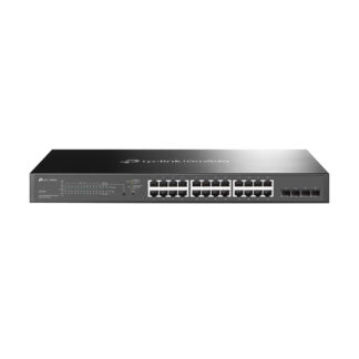 TP-LINK (SG2428P) JetStream 28-Port Gigabit Smart Switch with 24-Port PoE+, 4 GB SFP Slots, Rackmountable
