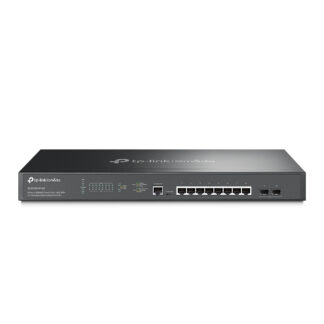 TP-LINK (SG3210XHP-M2) JetStream 8-Port 2.5GBASE-T and 2-Port 10GE SFP+ L2+ Managed Switch with 8-Port PoE+,Rackmountable