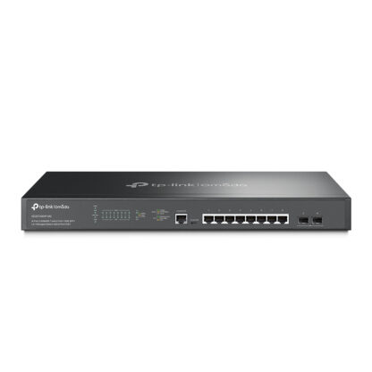 TP-LINK (SG3210XHP-M2) JetStream 8-Port 2.5GBASE-T and 2-Port 10GE SFP+ L2+ Managed Switch with 8-Port PoE+,Rackmountable