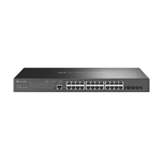 TP-LINK (SG3428XMP) JetStream 24-Port Gigabit & 4-Port 10GE SFP+ L2+ Managed Switch with 24-Port PoE+, Rackmountable