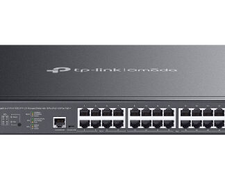 TP-LINK (SG3428XMPP) Omada 24-Port Gigabit and 4-Port 10GE SFP+ L2+ Managed Switch with 16-Port PoE+ & 8-Port PoE++ Rackmountable