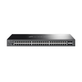 TP-LINK (SG3452) JetStream 48-Port Gigabit L2 Managed Network Switch with 4 SFP Slots, L2/L3/L4 QoS, Fanless, Rackmountable