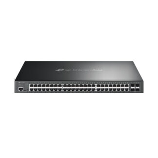 TP-LINK (SG3452P) JetStream 52-Port Gigabit L2+ Managed Switch with 48-Port PoE+, 4 SFP Slots, Rackmountable