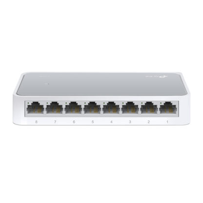 TP-LINK (TL-SF1008D V12) 8-Port 10/100 Unmanaged  Desktop Switch, Plastic Case