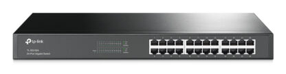 TP-LINK (TL-SG1024) 24-Port Gigabit Unmanaged  Rackmount Switch, Steel Case